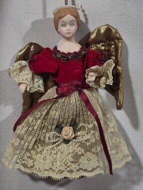 Vintage 1990 Kurt S Adler Victorian Angel Christmas Ornament